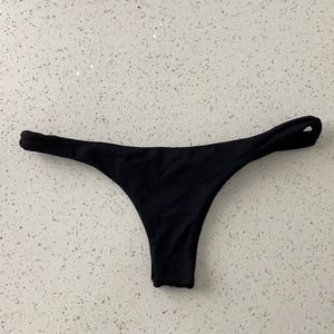 Midori black bikini bottoms